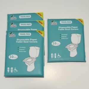 Disposable Paper Toilet Seat Covers - Blue
